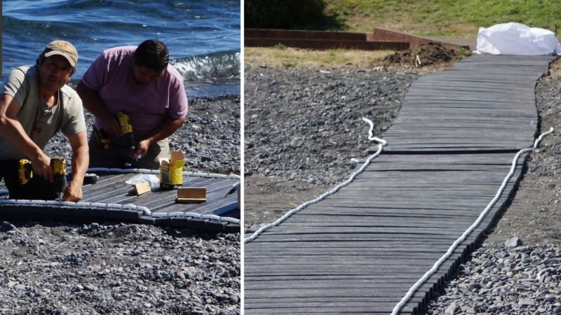 Personas con movilidad reducida podrán acceder al lago Ranco gracias a proyecto en playa municipal