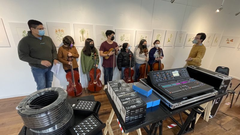 Artistas de Casona Cultural de Panguipulli contarán con nueva mesa de sonido