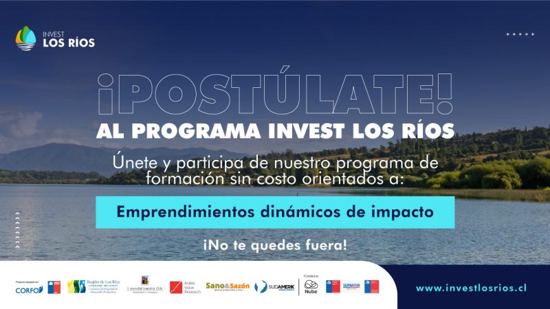 Inician postulaciones al programa de Formación sin costo Invest Los Ríos, para empresas y emprendimientos de la Región