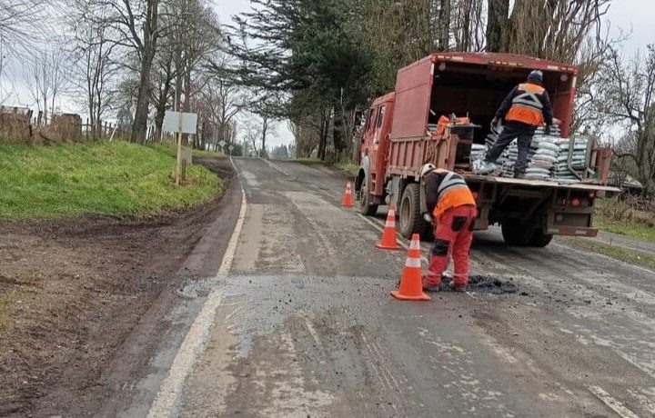 MOP mejoró tramo de asfalto que une dos localidades de Río Bueno