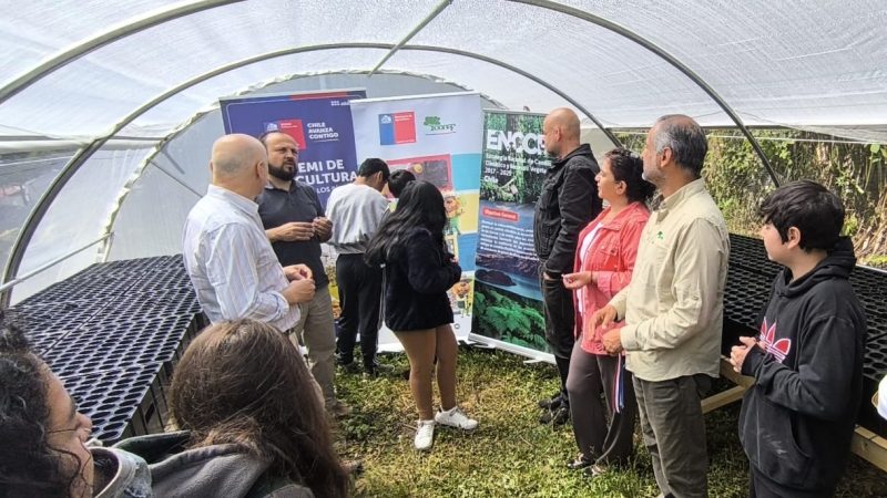 Comunidad de Escuela Rural La Aguada cuenta con un nuevo invernadero