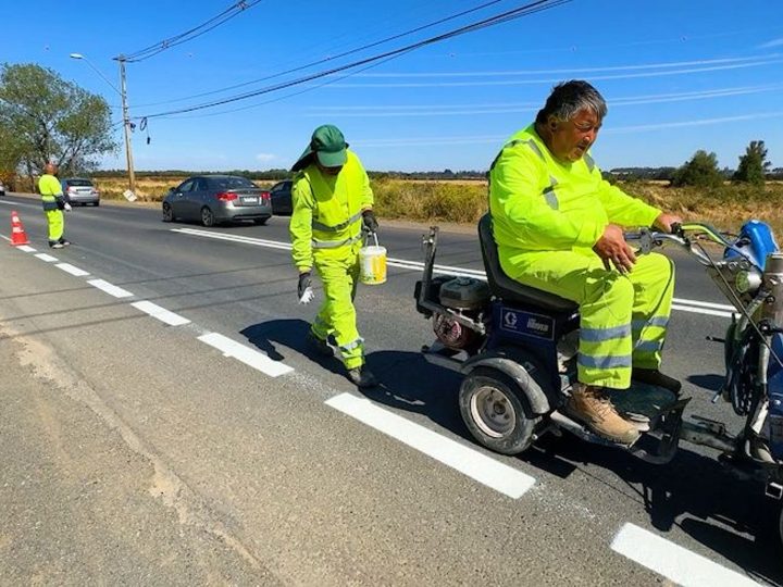 Municipalidad de La Unión refuerza seguridad vial con trabajos de demarcación